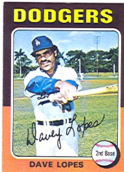 1975 Topps Mini Baseball Cards      093      Davey Lopes